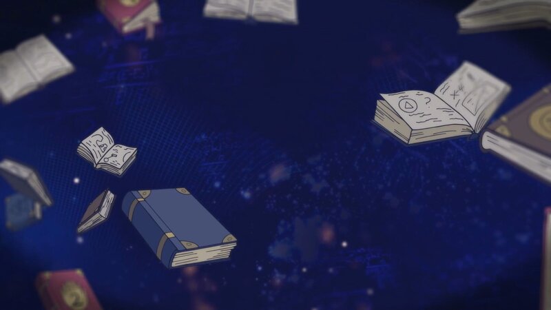 Books Floating in Space