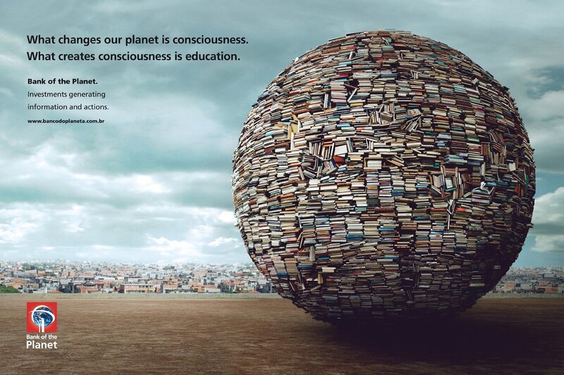Books forming a planet