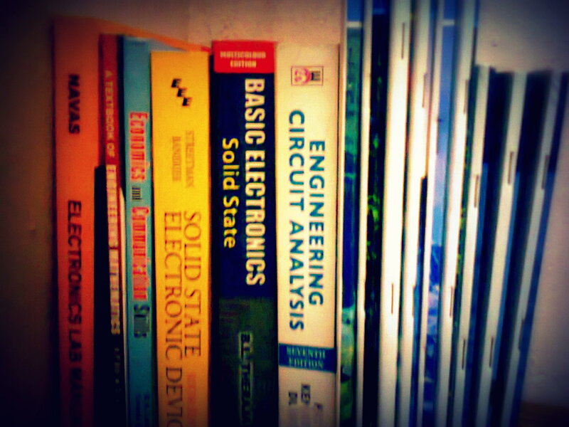 Books on a Shelf — Blue