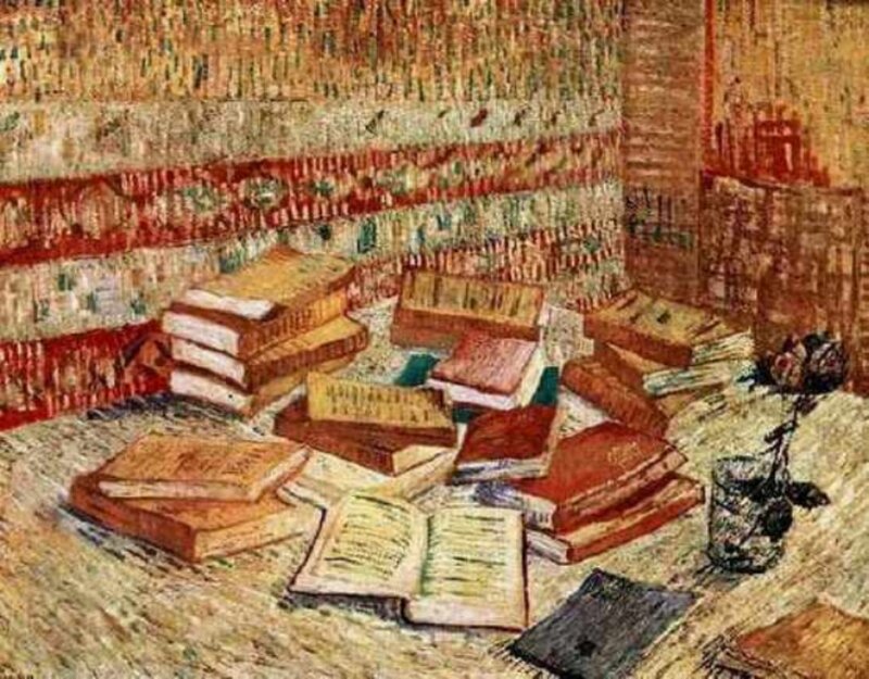 Books on a Table