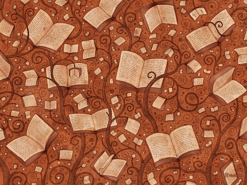 Books on a Tree Pattern