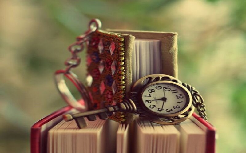 Books with Pocket Watch