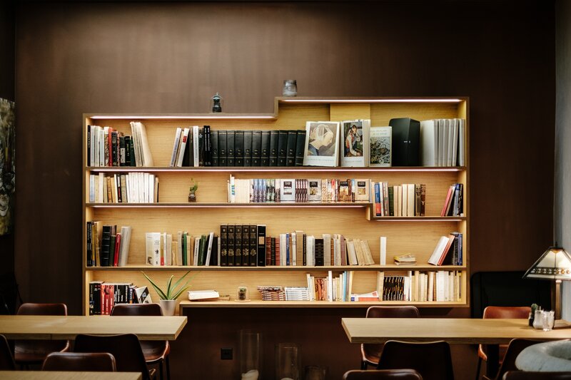 Bookshelf with Tables