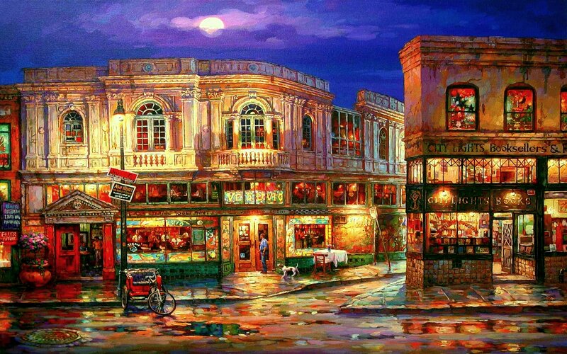 Bookstore at Night