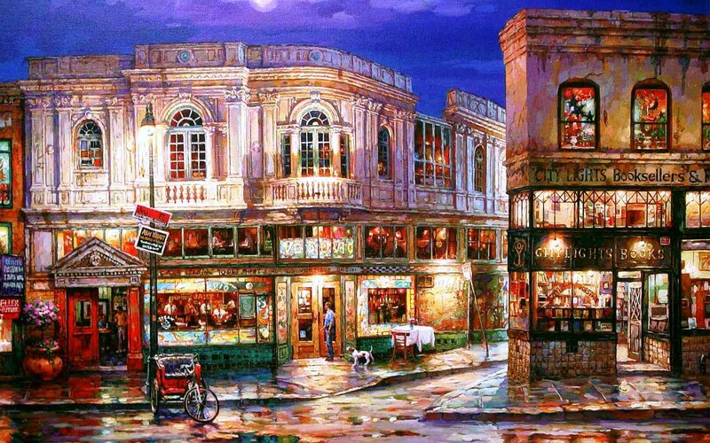 Bookstore Street Scene