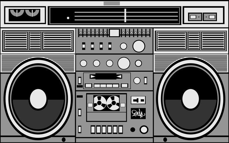 Boombox illustration