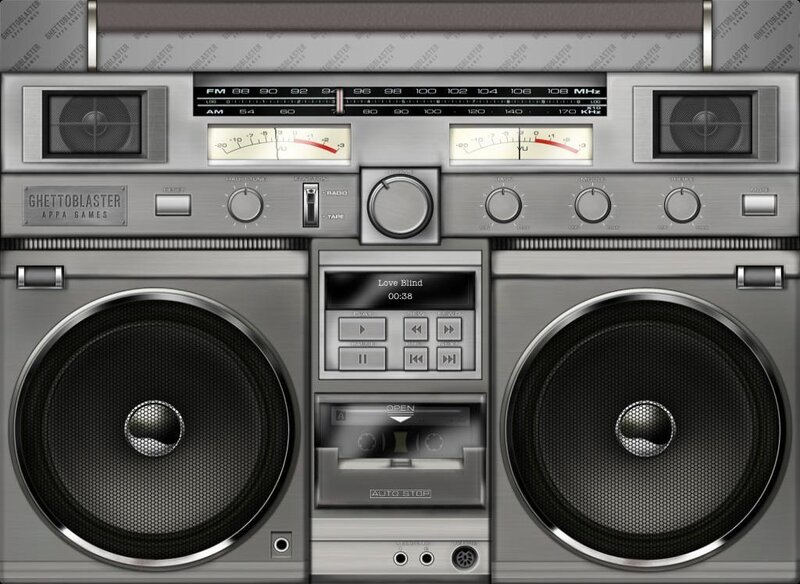 Boombox with Cassette Player
