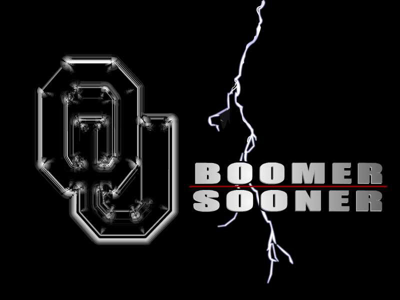Boomer Sooner logo with lightning