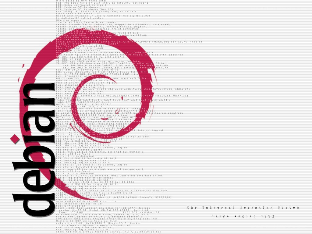 boot log with watermark