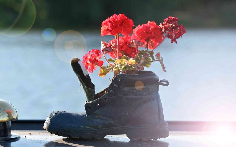 Boot with Flowers