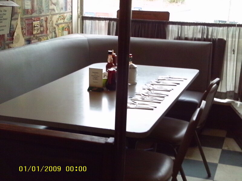 Booth Table in Diner