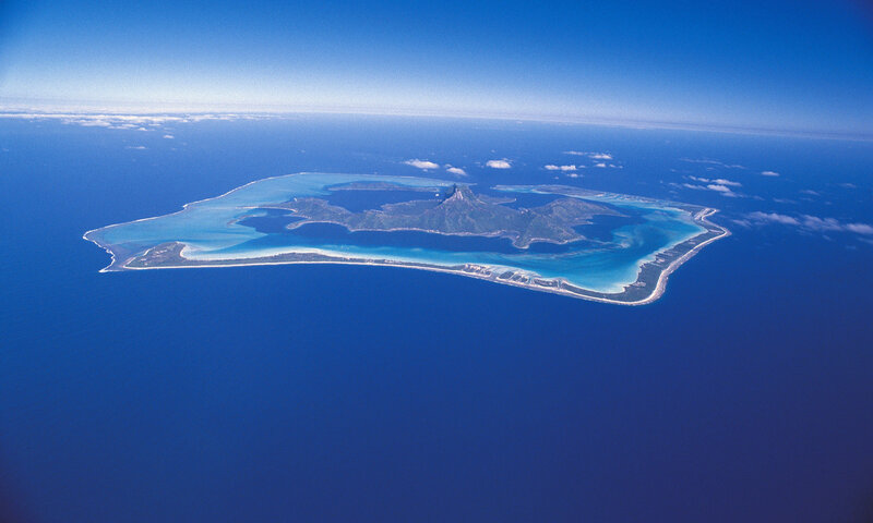 Bora Bora Island from Air