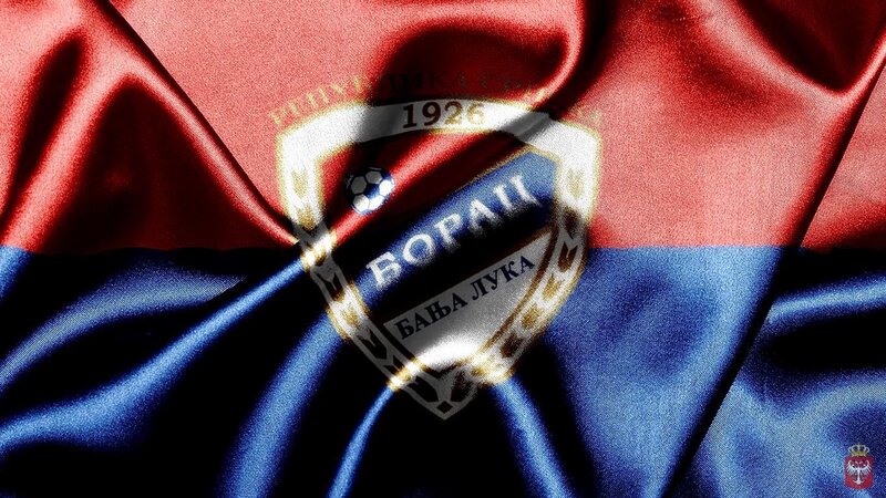 Borac Banja Luka Crest — Red, Patriotic, Digital Art