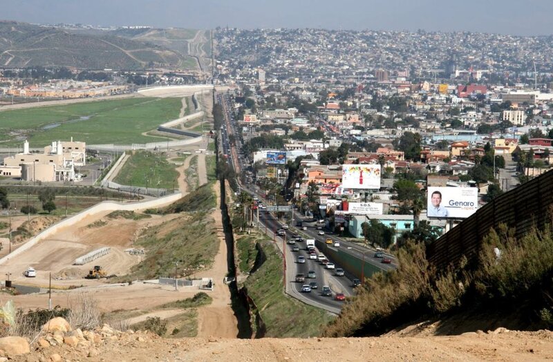 Border Wall Construction — Brown