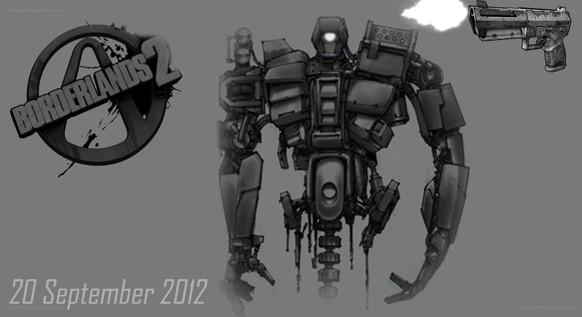 Borderlands 2 robot concept art