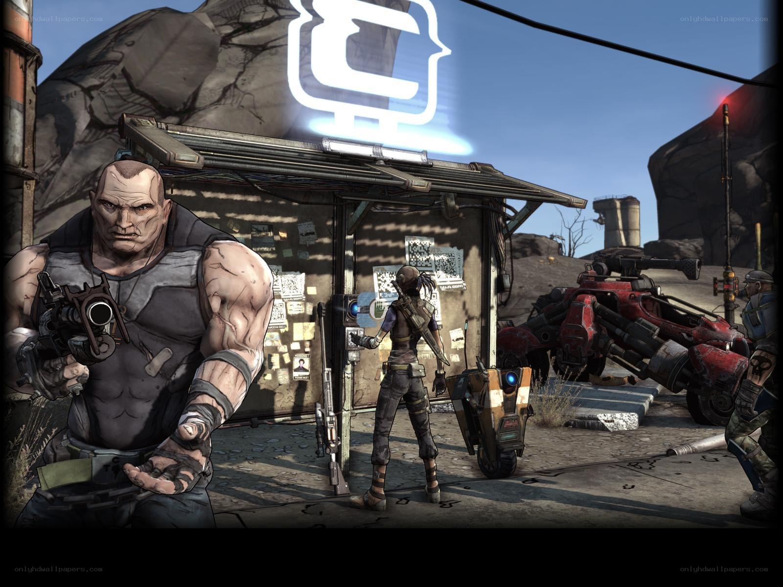 Borderlands character scene