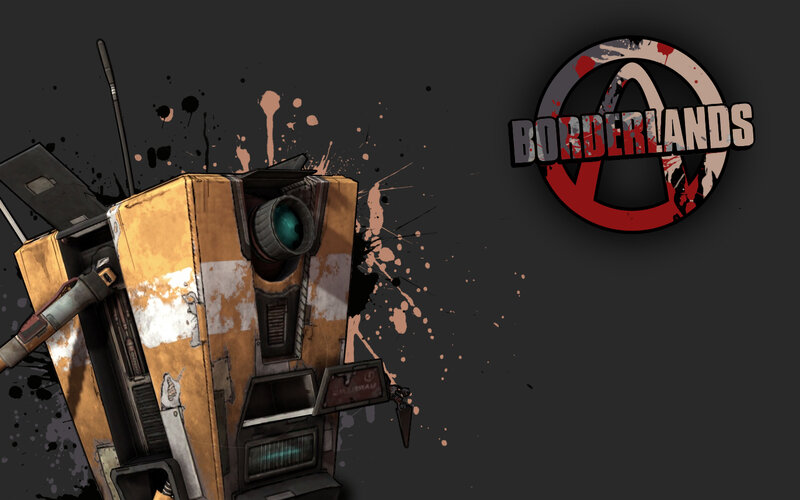 Borderlands game art with robot