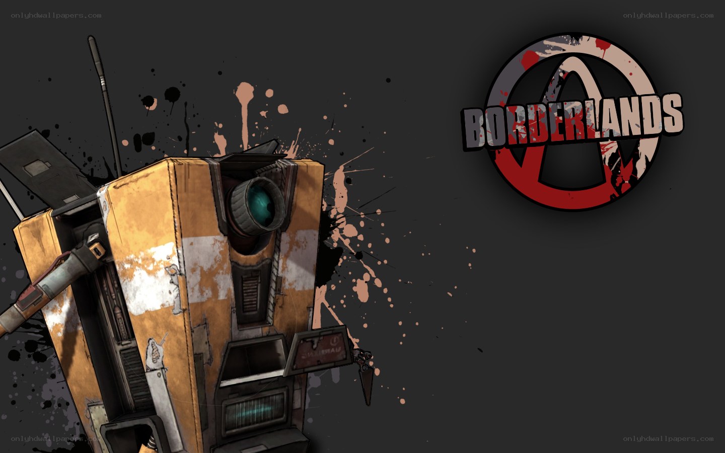 Borderlands game art with robot