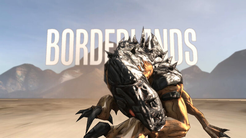 Borderlands game logo with creature