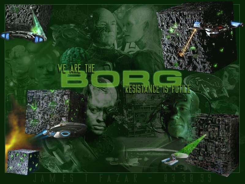 Borg Cubes and Ships