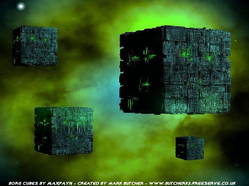 Borg Cubes in Space