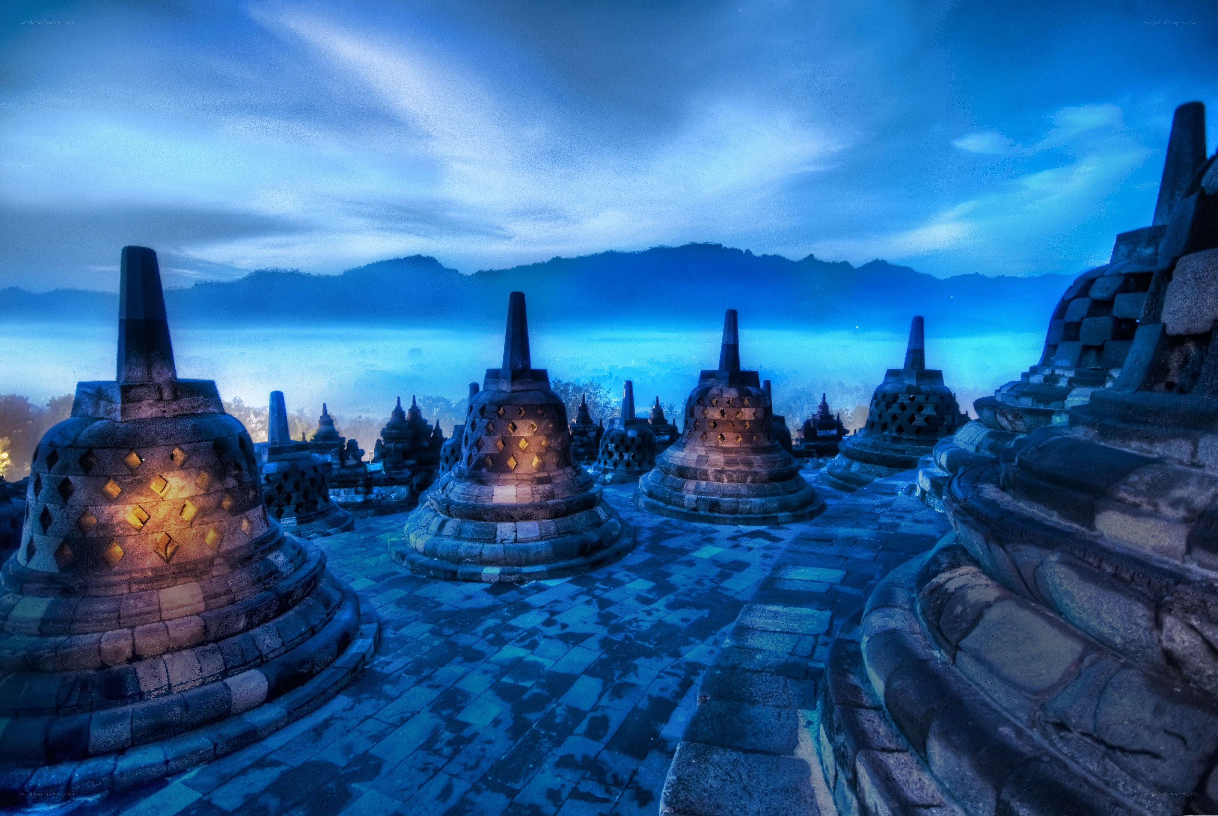 Borobudur at dawn