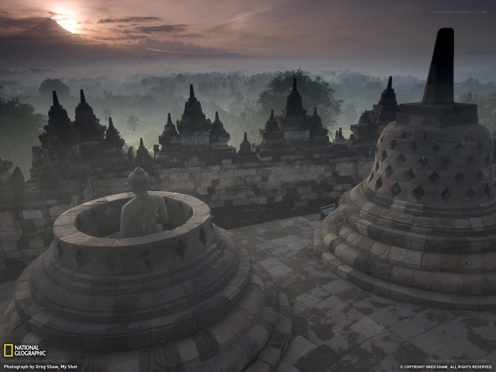 Borobudur at sunrise