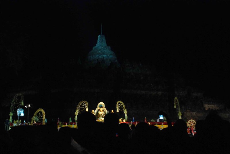 Borobudur Temple at Night