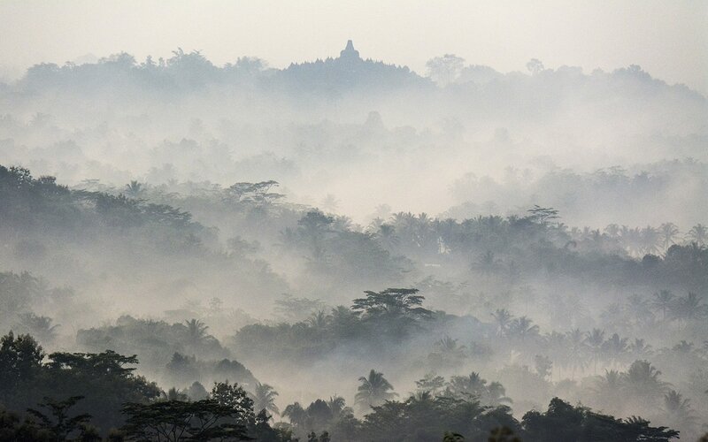 Borobudur Temple — Gray