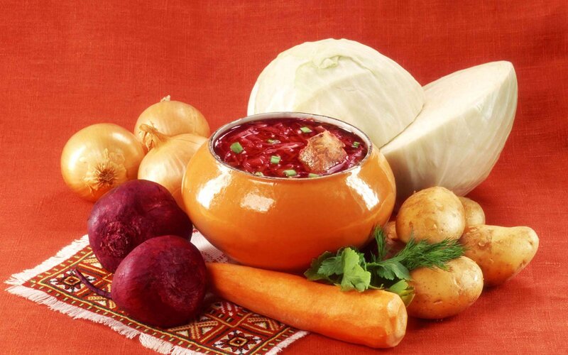 Borscht Soup with Vegetables
