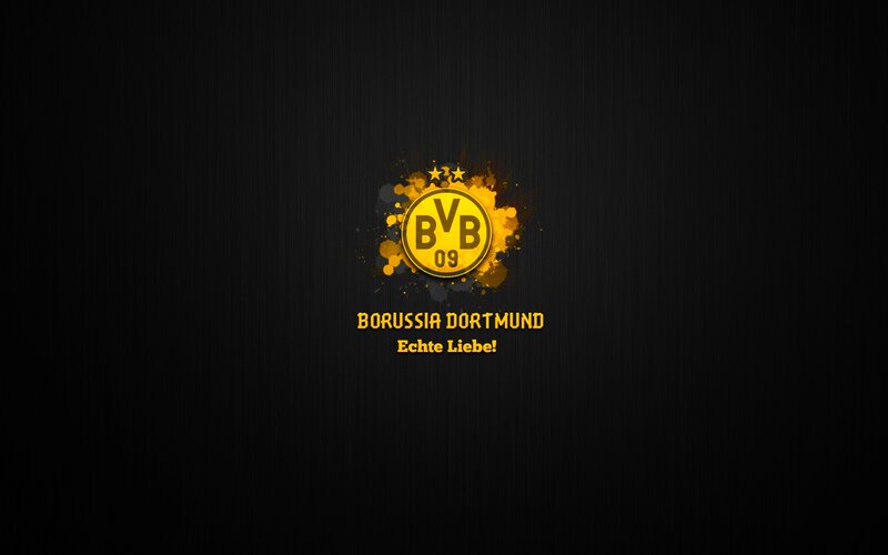 Borussia Dortmund Logo — Black, Dramatic, Digital Art