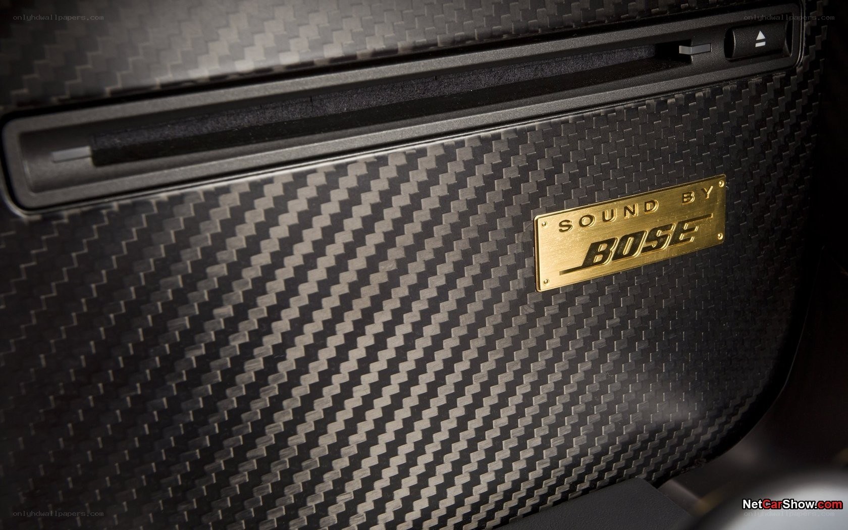Bose sound system in car interior