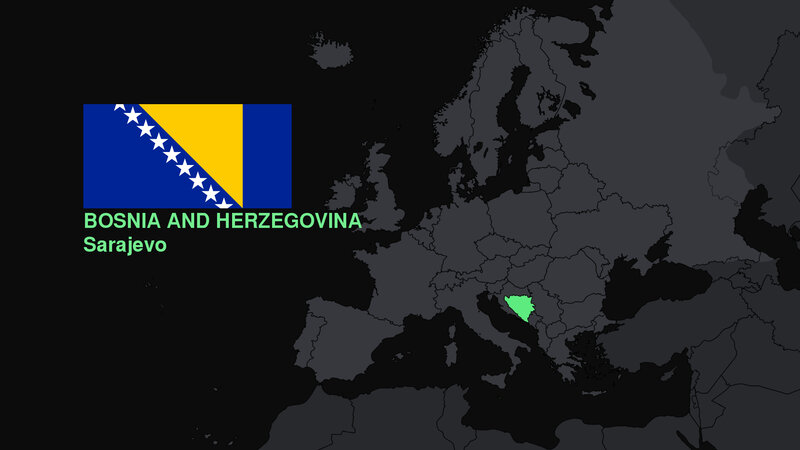 Bosnia and Herzegovina map