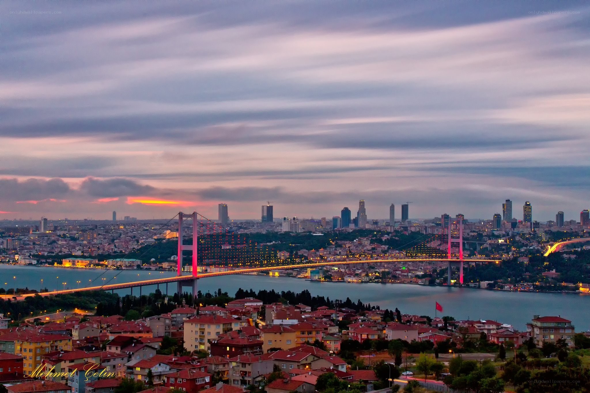 Bosphorus Bridge at dusk