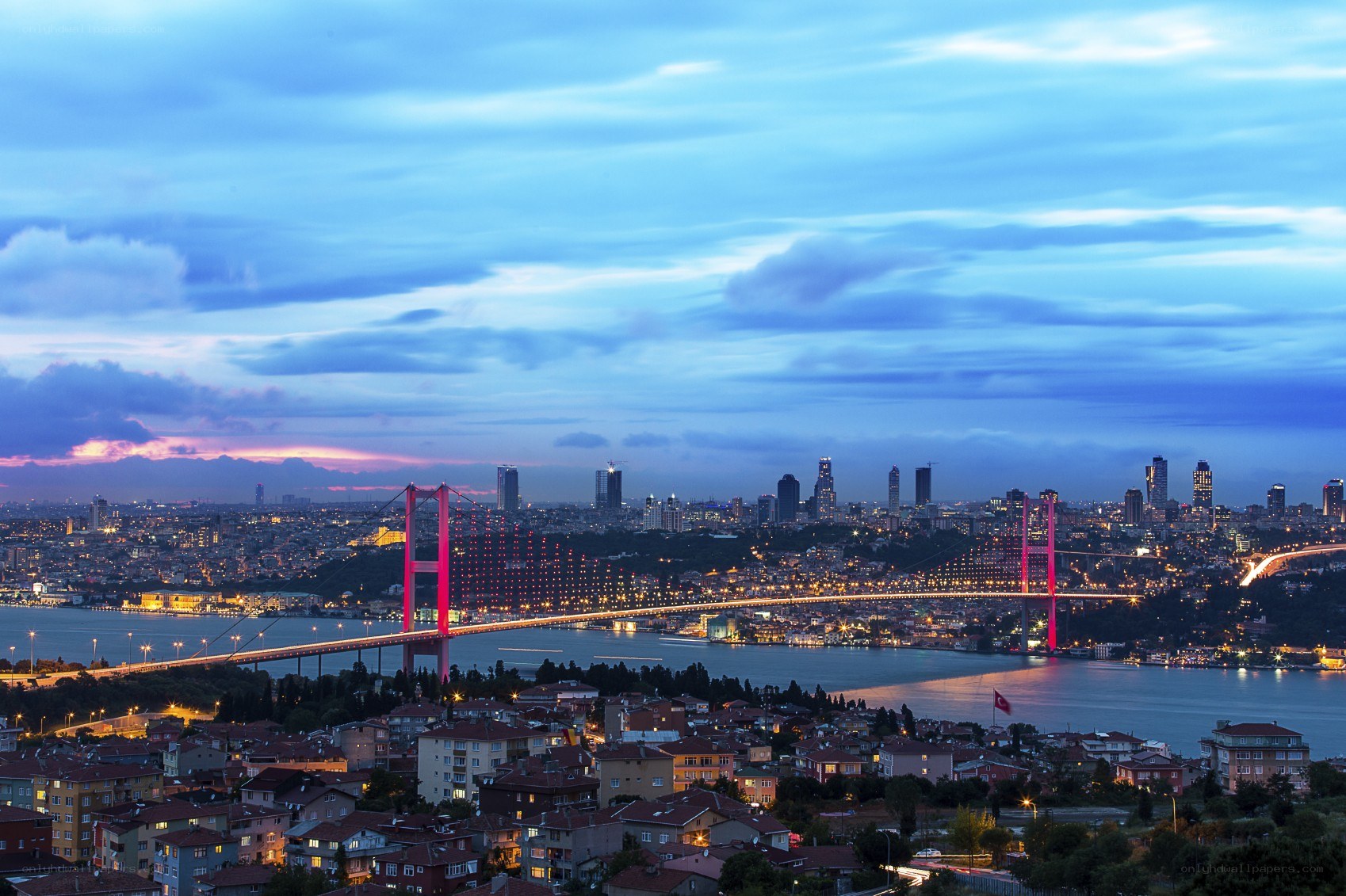 Bosphorus Bridge at dusk