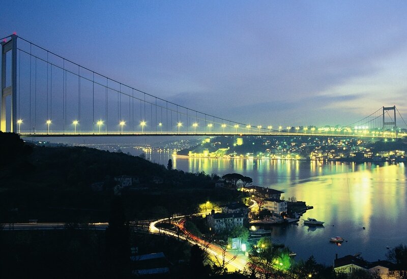 Bosphorus Bridge at dusk