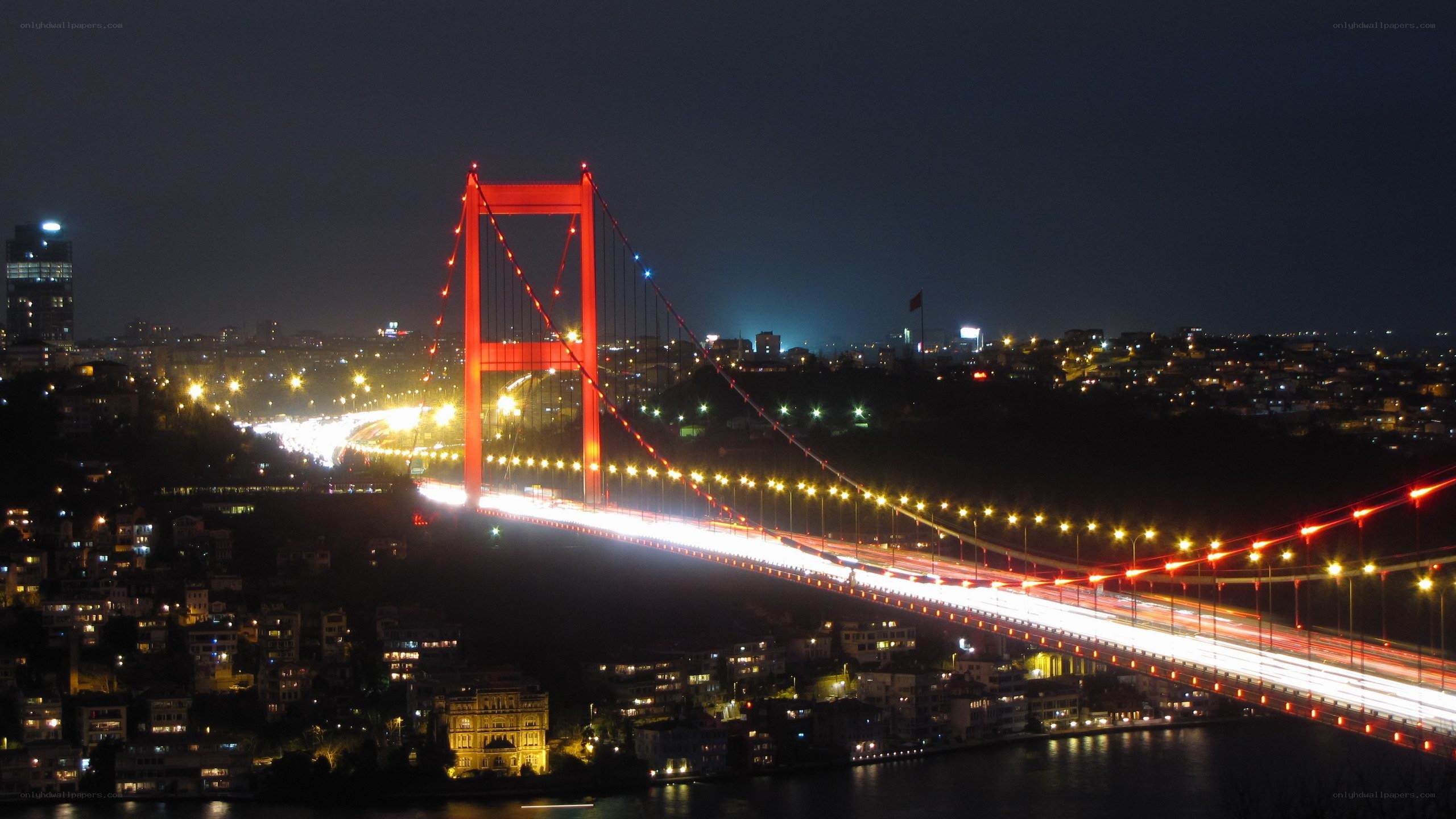 Bosphorus Bridge at night