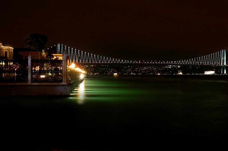 Bosphorus Bridge at night