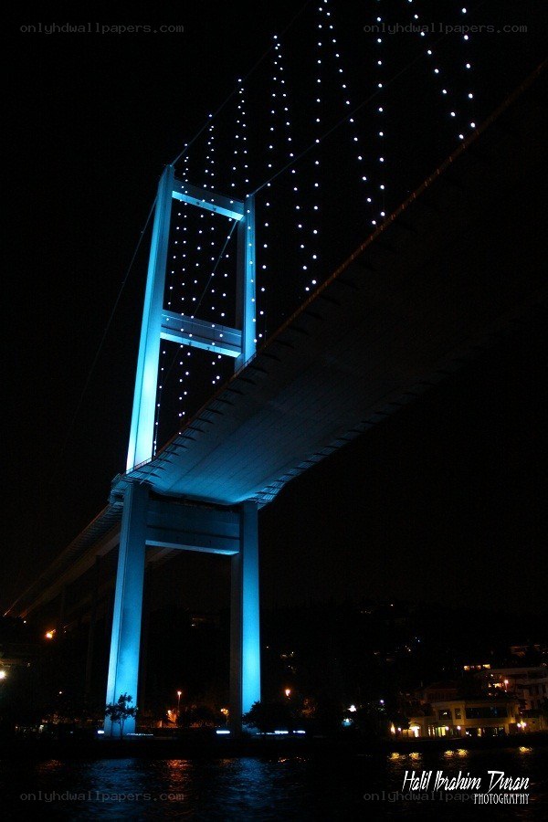 Bosphorus Bridge at night