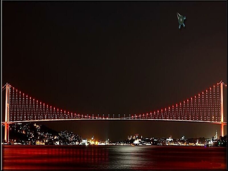 Bosphorus Bridge at night