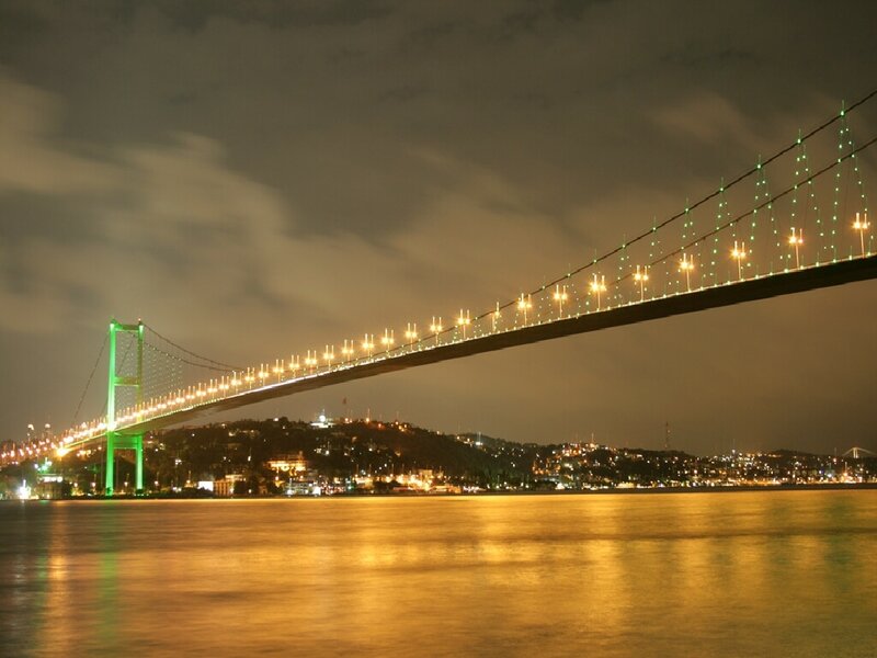 Bosphorus Bridge at night