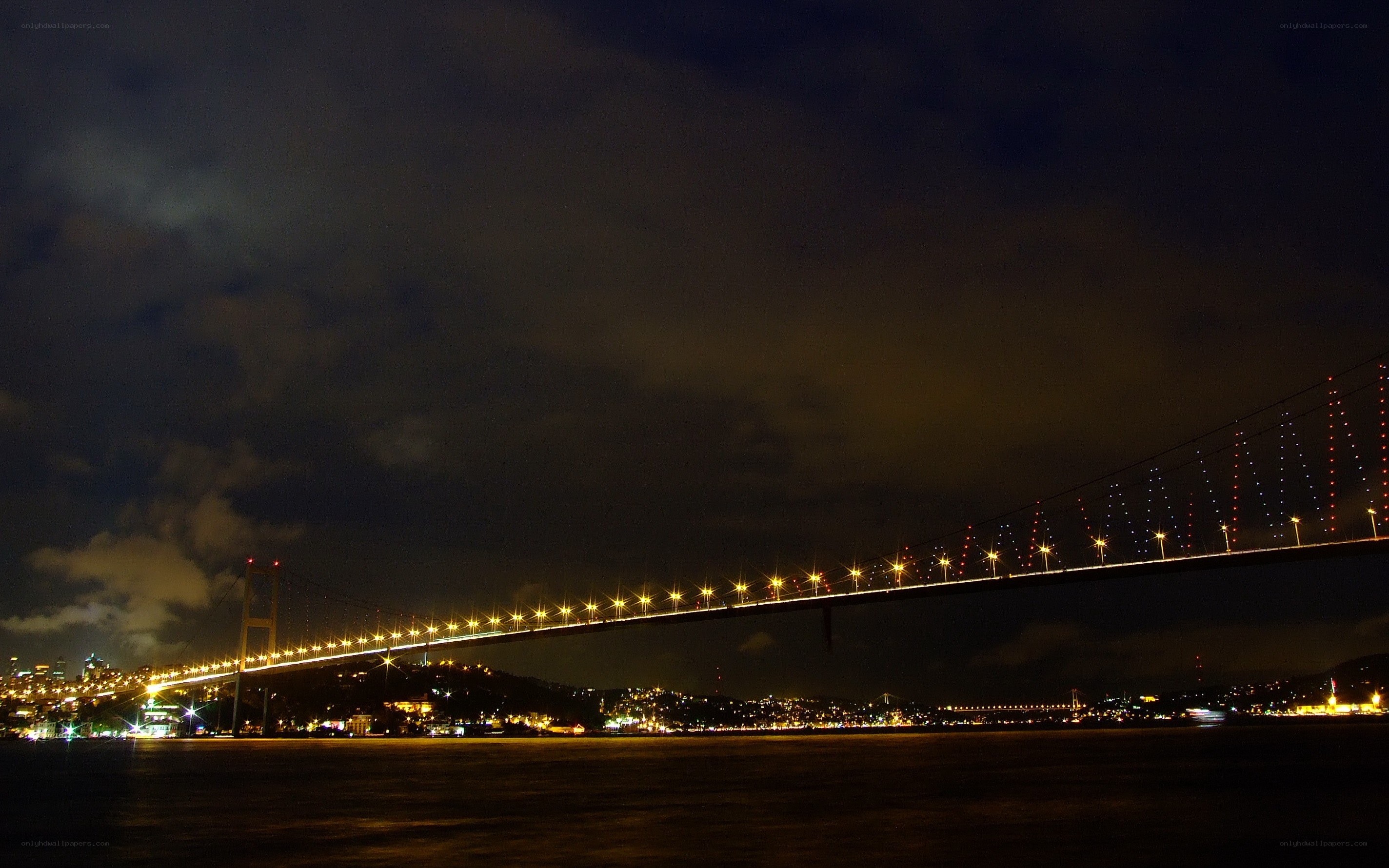 Bosphorus Bridge at night