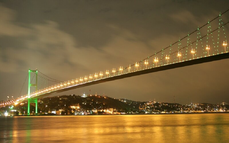 Bosphorus Bridge at night