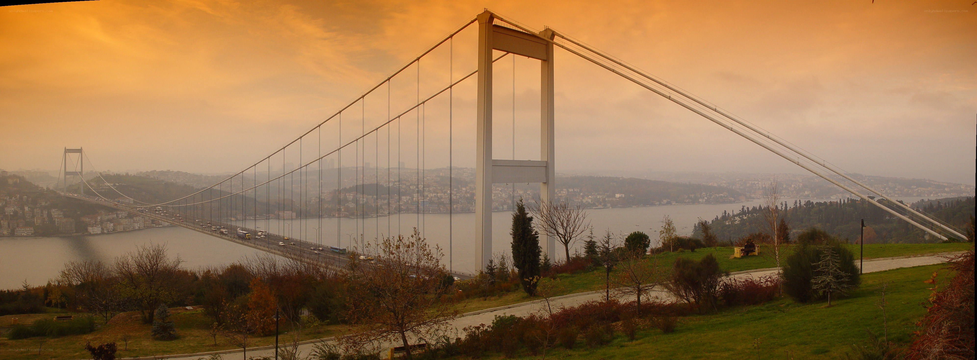 Bosphorus Bridge at sunset
