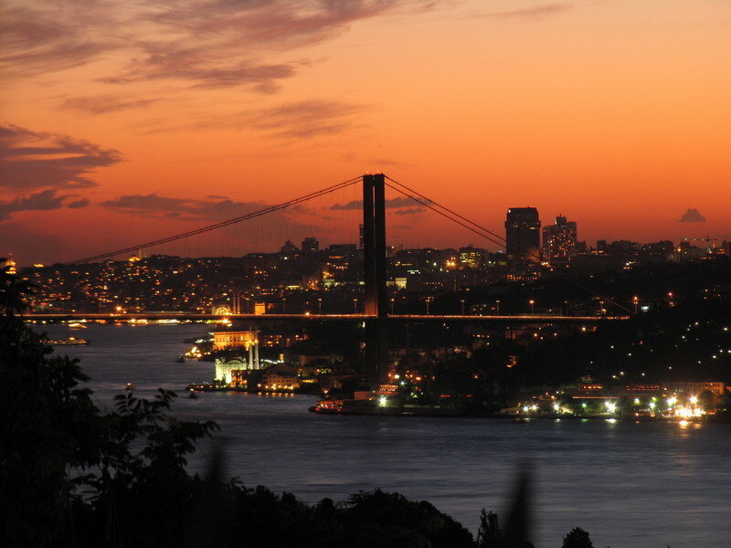 Bosphorus Bridge at sunset