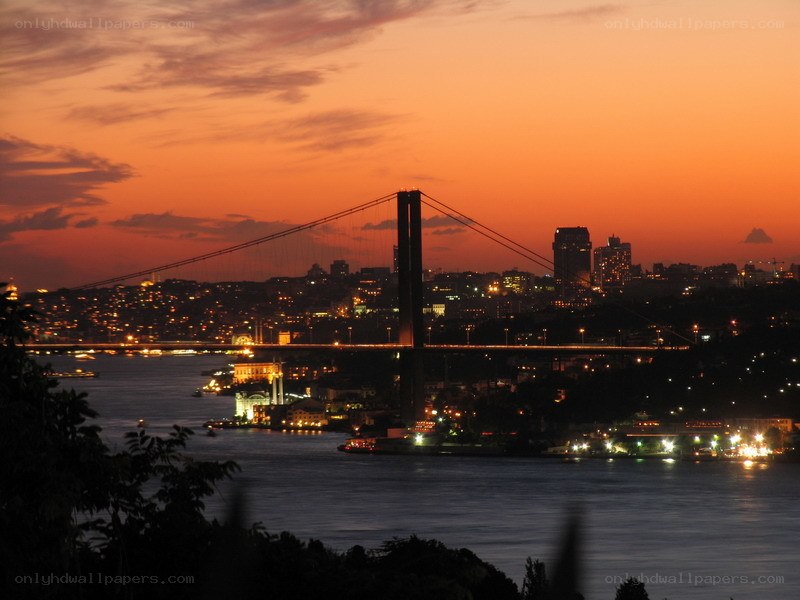 Bosphorus Bridge at sunset
