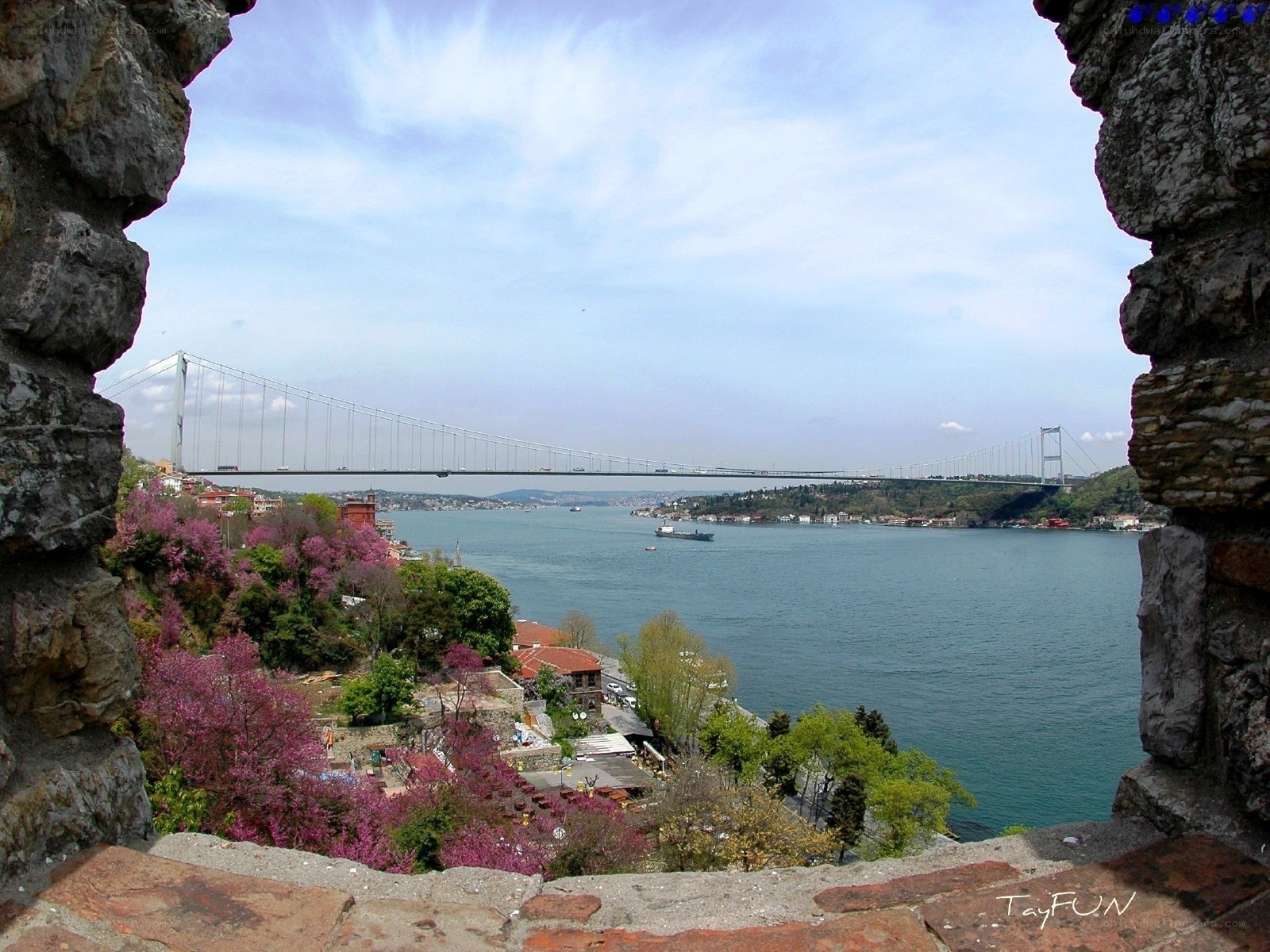 Bosphorus Bridge view from castle