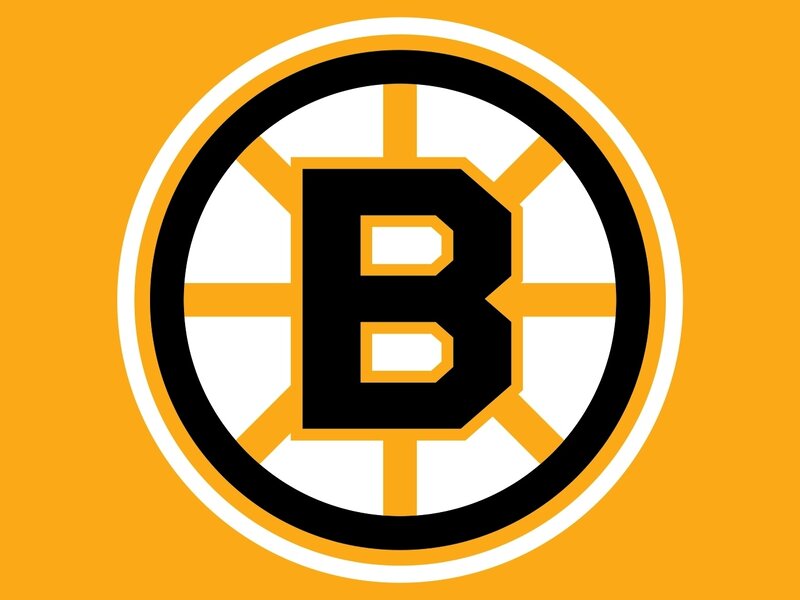 Boston Bruins Logo — Orange, Bold