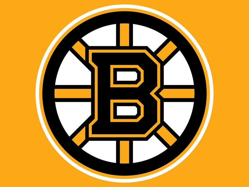 Boston Bruins Logo — Orange, Bold, Vector Art