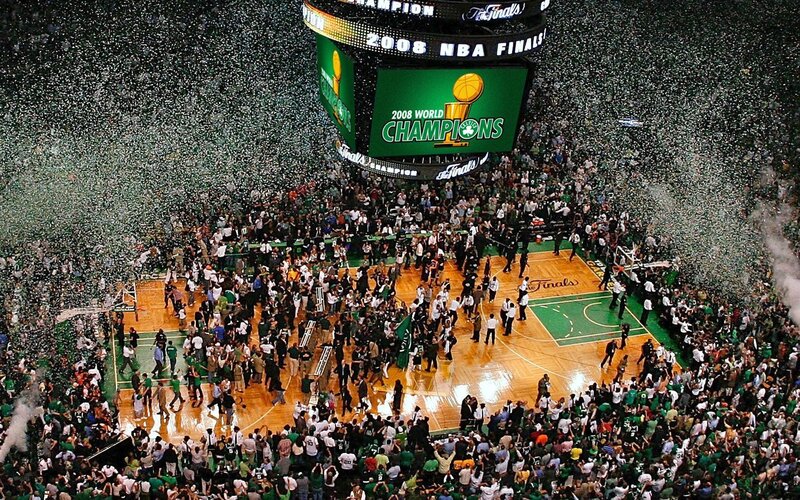 Boston Celtics celebrate championship